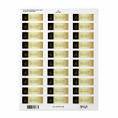  gouden kerstboom etiket (Full Sheet)