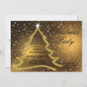 Gouden kerstboom - Feestdagen Kaart (Voorkant)