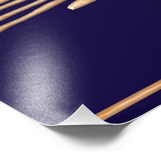 gouden kerstboom foto afdruk (Hoek)