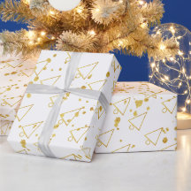 Gouden Kerstboom Geometrisch Patroon