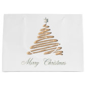 gouden kerstboom groot cadeauzakje (Voorkant)