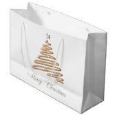 gouden kerstboom groot cadeauzakje (Voorkant Gekanteld)