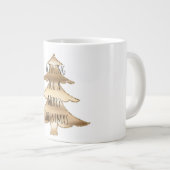 gouden kerstboom grote koffiekop (Voorkant rechts)