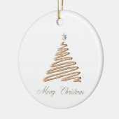 gouden kerstboom keramisch ornament (Links)