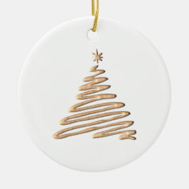 gouden kerstboom keramisch ornament