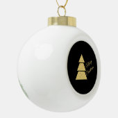 Gouden Kerstboom Keramische Bal Ornament (Links)