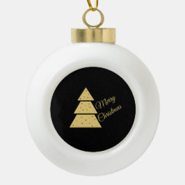 Gouden Kerstboom Keramische Bal Ornament