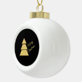 Gouden Kerstboom Keramische Bal Ornament (Rechts)
