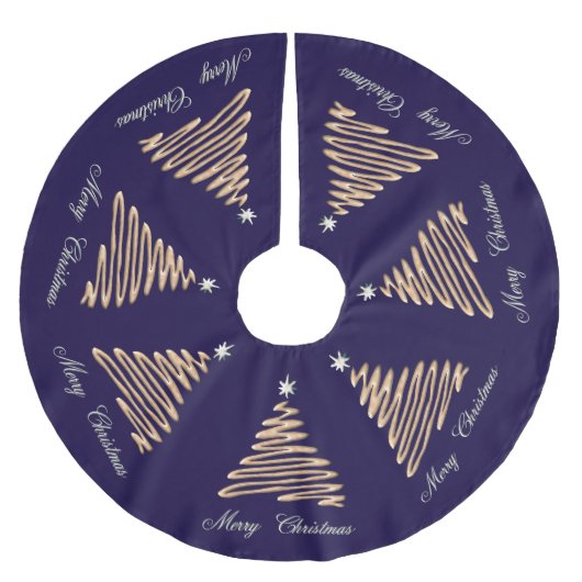 gouden kerstboom kerstboom rok (Voorkant)