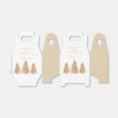 Gouden Kerstboom Kerstfeest Favor Box Bedankdoosjes (Uitgevouwen)