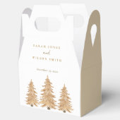 Gouden Kerstboom Kerstfeest Favor Box Bedankdoosjes (Geopend)