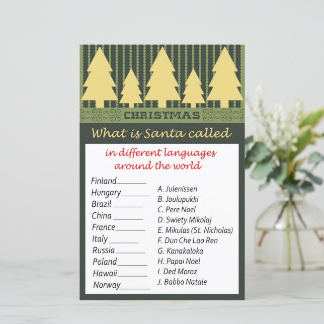 Gouden kerstboom Kerstmis over de hele wereld (Staand voorkant)