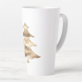 gouden kerstboom latte mok (Rechterhoek)