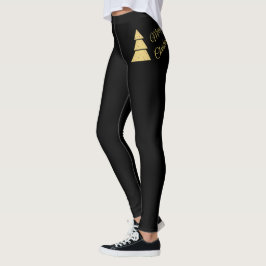 Gouden Kerstboom  Leggings
