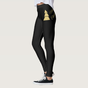Gouden Kerstboom Leggings