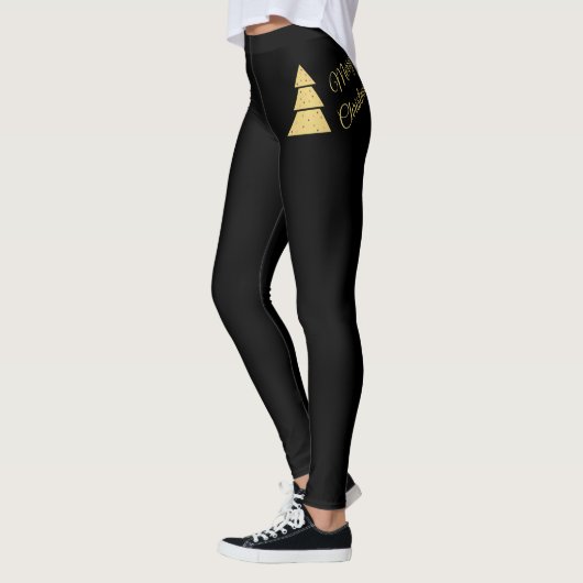 Gouden Kerstboom Leggings (Links)