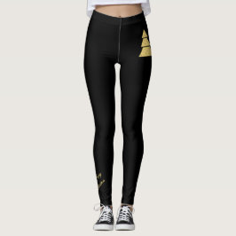 Gouden Kerstboom Leggings