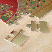 Gouden kerstboom legpuzzel (Zijkant)