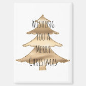 gouden kerstboom magneet (Voorkant)