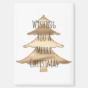 gouden kerstboom magneet