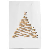 gouden kerstboom medium cadeauzakje (Achterkant)