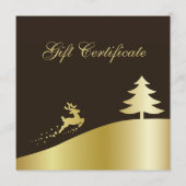 Gouden kerstboom met rendier (Voorkant)