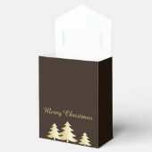 Gouden kerstboom met rendier bedankdoosjes (Geopend)