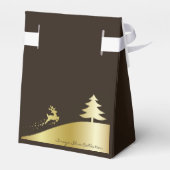 Gouden kerstboom met rendier bedankdoosjes (Achterkant)