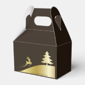 Gouden kerstboom met rendier bedankdoosjes (Achterkant)