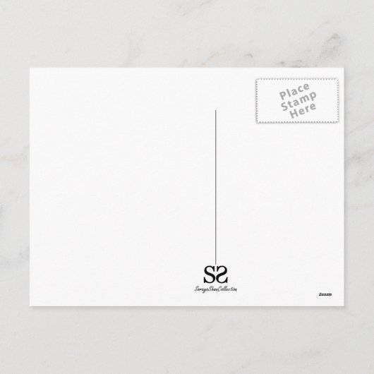 Gouden kerstboom met rendier feestdagenkaart (Achterkant)