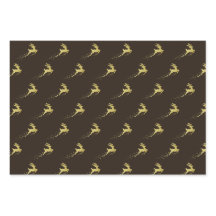 Gouden kerstboom met rendier