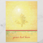 Gouden Kerstboom met Sterren Flyer (Voorkant)