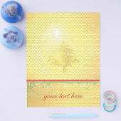 Gouden Kerstboom met Sterren Flyer (Enkel)