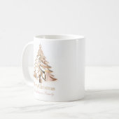 Gouden Kerstboom Mok | Aangepaste Naam (Voorkant links)