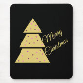 Gouden Kerstboom Muismat (Voorkant)