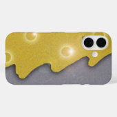 Gouden Kerstboom op Grijs met Tekst Case-Mate iPhone Case (Achterkant (horizontaal))