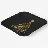 Gouden Kerstboom Papier Bord (Gebogen)