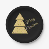 Gouden Kerstboom Papieren Bord (Voorkant)