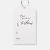 Gouden kerstboom patroon op donkerrood cadeaulabel (Achterkant)