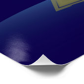 Gouden kerstboom perfect poster (Hoek)