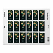 Gouden kerstboom retouradreslabels etiket (Full Sheet)