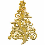 Gouden Kerstboom sculptuur Staand Fotobeeldje<br><div class="desc">Geen ruimte voor een kerstboom? Ik heb je gedekt. Zet deze prachtige no-glitter, no-mess gouden kerstboom! Ook geweldig voor de kantoor. Gewoon een schattige versie die je mee kunt nemen en een perfect Secret Santa cadeau. Bedankt om te zoeken; we waarderen uw bedrijf in de Paws Charming shop. Kijk eens...</div>