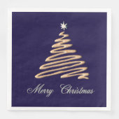 gouden kerstboom servet (Voorkant)