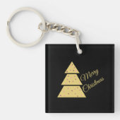 Gouden Kerstboom Sleutelhanger (voorkant)