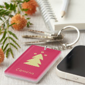 Gouden kerstboom sleutelhanger (Voorkant Rechts)