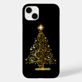 Gouden Kerstboom Telefoon Case (Achterkant)