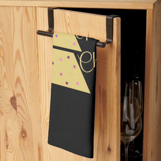 Gouden Kerstboom Theedoek (Derde Gevouwen)