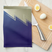 Gouden kerstboom theedoek (Quarter Fold)