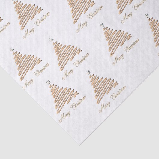 gouden kerstboom tissuepapier (Detail)