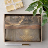 Gouden kerstboom tissuepapier (Geschenk)